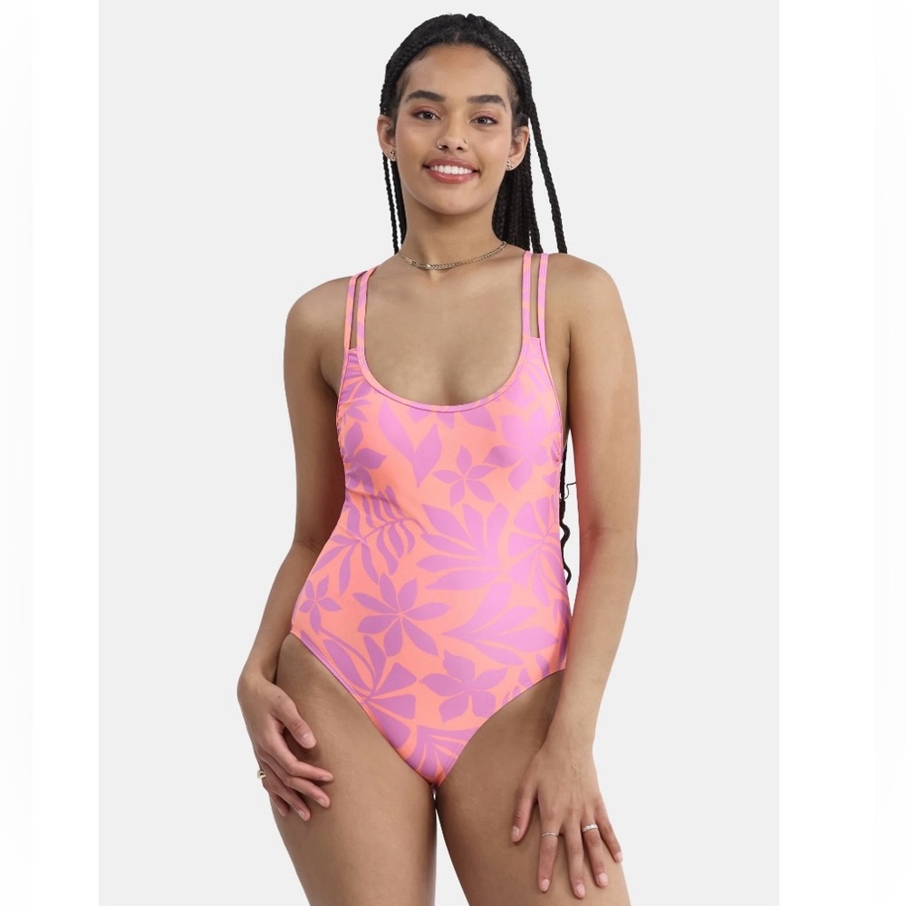No Boundaries Women's High Leg One Piece Swimsuit